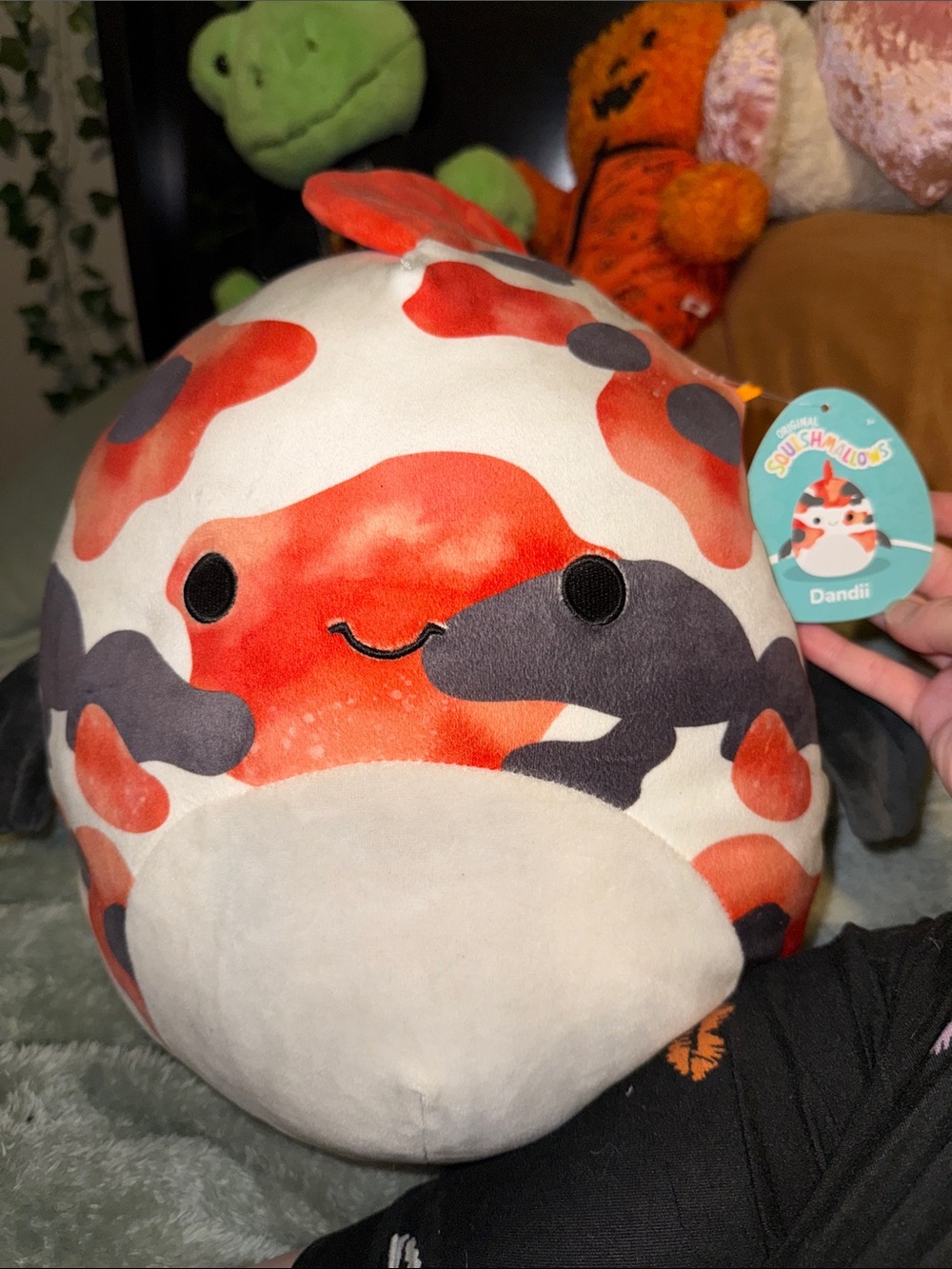 Squishmallows Dandi Koi Plush - White, Orange, Gray